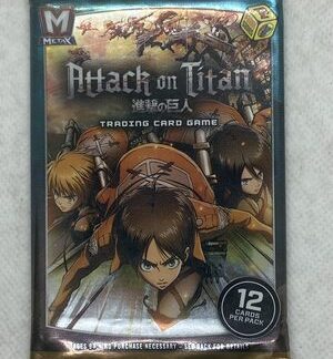 10 Panini Metax Attack On Titan Card Packs