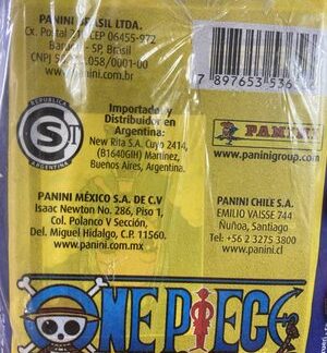 x25 Panini One Piece Sticker & Cards Collection Packs Luffy Nami Zoro Sanji
