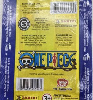 x25 Panini One Piece Sticker Packs + Sticker Album W 25 Cards Zoro Nami Luffy