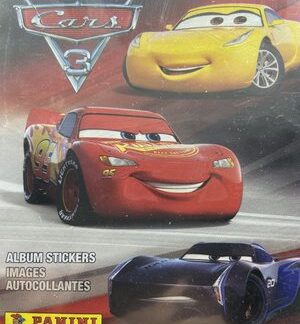 Panini Cars 3 Disney Sticker Album+ 50  Sticker Packs ( 250 Stickers )