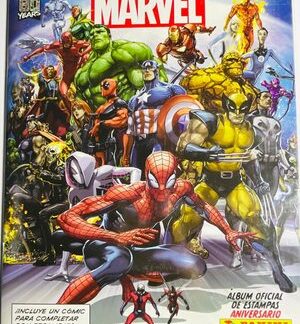 Panini Marvel 80th year anniversary Hardcover Sticker Album Spiderman Thor Hulk