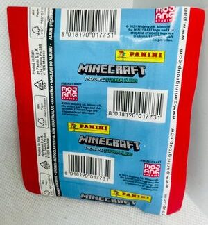50 Panini Minecraft Treasure Sticker And Cards Collection Packs