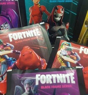 Panini Fortnite 2 Black Frame Series Sticker Album + 50 Sticker Packs 250 Sticke