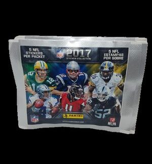 2017 Panini NFL 50 Sticker Packs (250 Stickers )