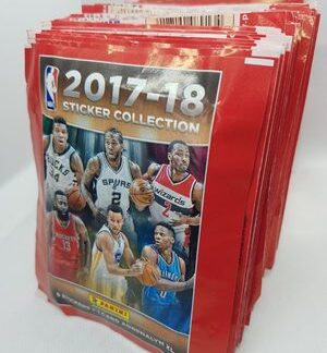 2017-2018 Panini NBA Sticker Album + 50 Sticker Packs ( 250 Stickers 50 Cards )