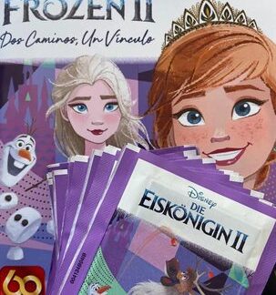 50 Panini Disney Frozen " One Bond Two Paths" Sticker Packs +1 Album (200 stickers 50 cards)
