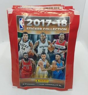 50 Panini 2017-2018 NBA Sticker Packs (200 Stickers 50 Cards)